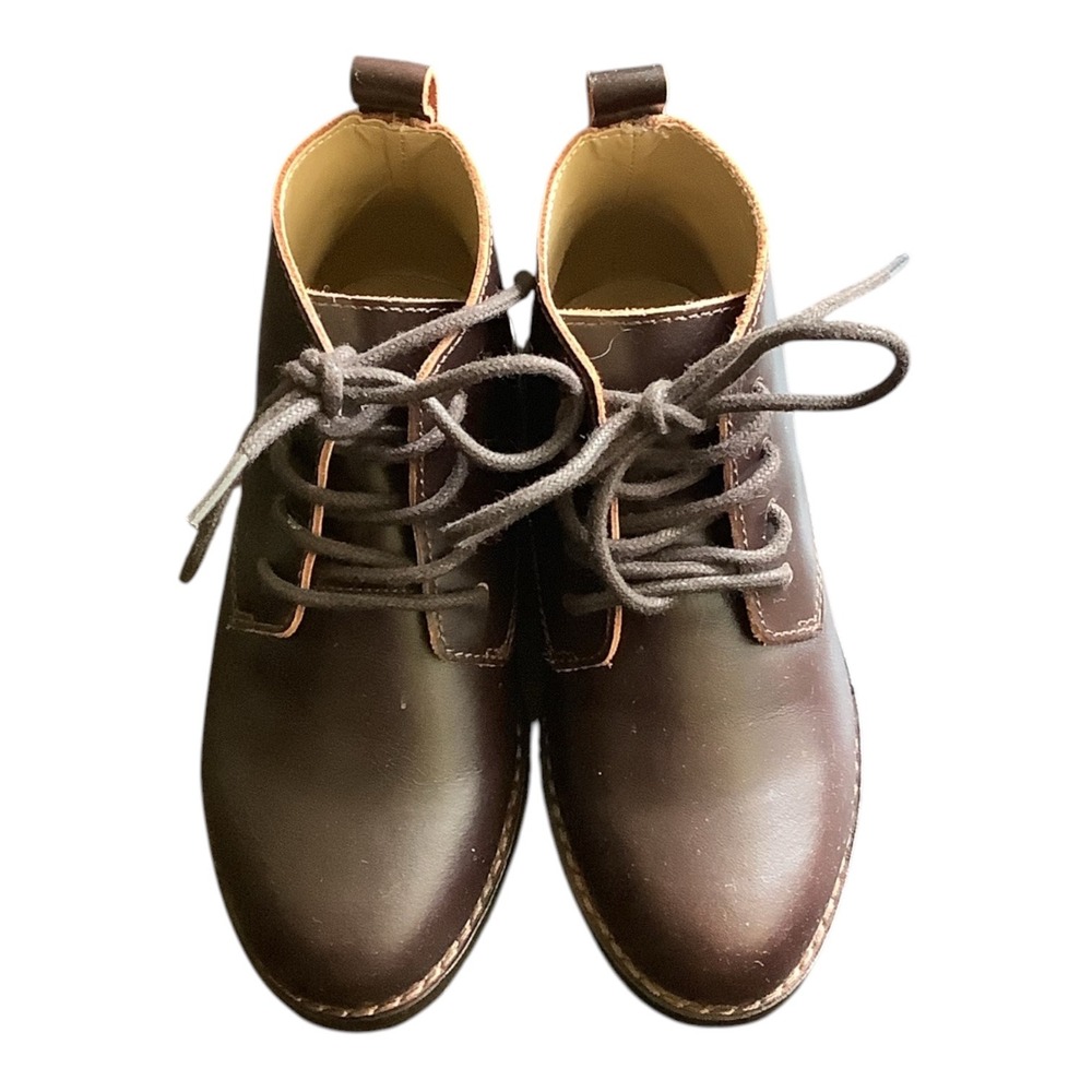 Janie and Jack Kids Brown Leather Desert Chukka Boots Size 8 101259001 Holiday